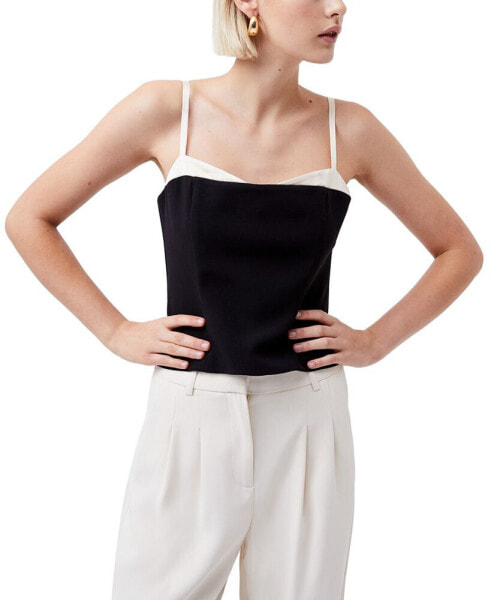 Women's Azra Corset-Strap Twill Top