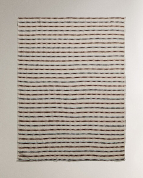 Striped linen cotton throw x collagerie