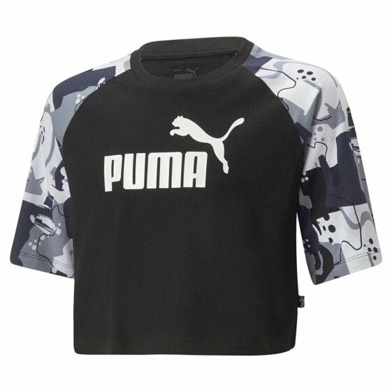 Детский Футболка с коротким рукавом Puma Ess+ Street Art Чёрный