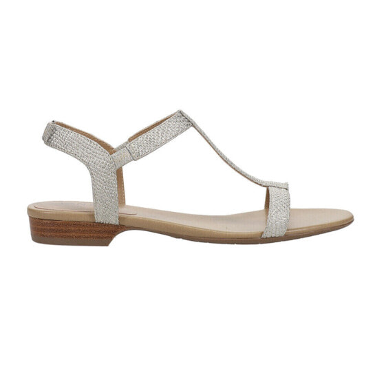 VANELi Blonde Metallic TStrap Womens Silver Casual Sandals BLONDE-312590