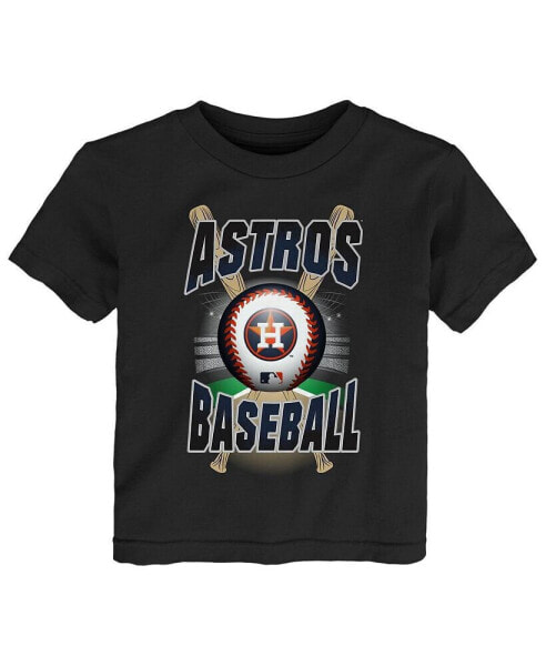 Toddler Boys and Girls Black Houston Astros Special Event T-shirt