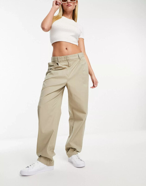 Monki tailored trousers in beige