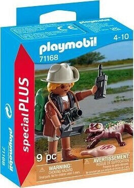 Figurka Playmobil Zestaw z figurką Special Plus 71168 Badacz z aligatorem