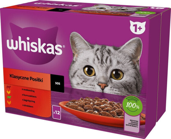 Whiskas Whiskas Sasz Sos Drób/Jag/Woł/Kur 12x85g