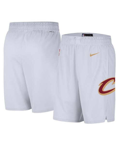 Men's White Cleveland Cavaliers 2020/21 Association Edition Swingman Performance Shorts