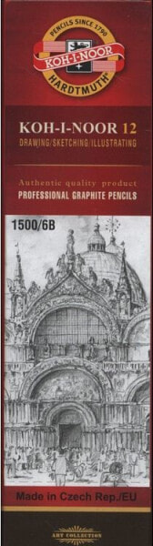 Koh I Noor Ołówek grafitowy 1500/6B