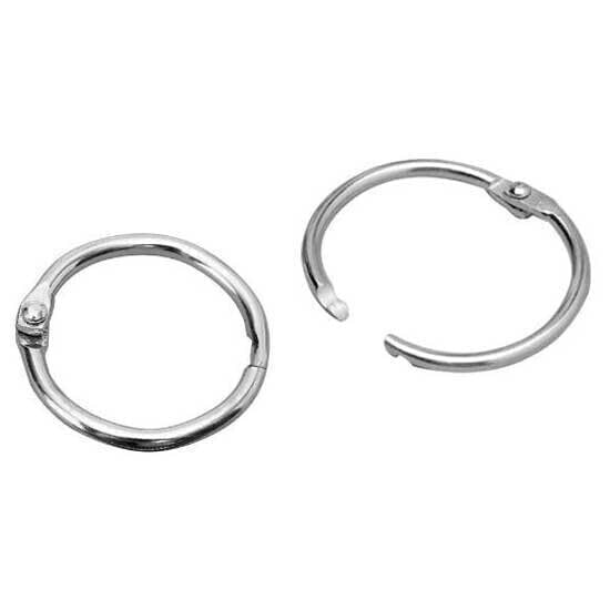 LIDERPAPEL Nickel-plated hinge ring n3 diameter 35 mm box of 20 units