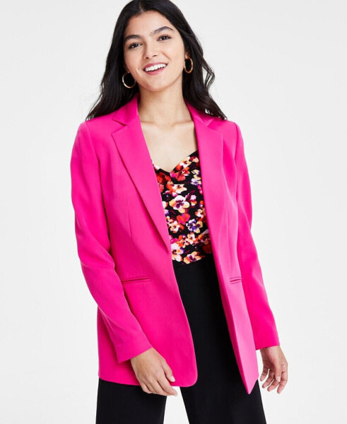 Women's Notched-Collar Open-Front Blazer, Created for Macy's