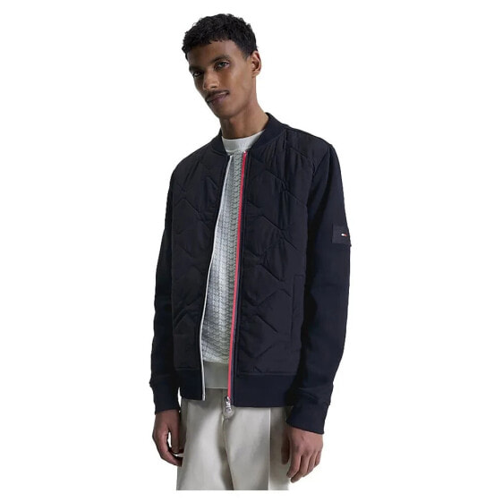 TOMMY HILFIGER Mix Media bomber jacket