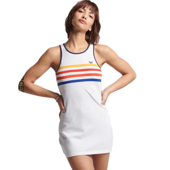 SUPERDRY Vintage Stripe Vest Dress