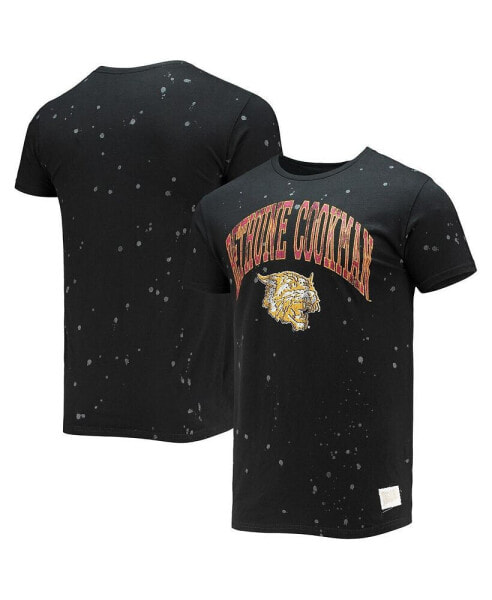 Men's Black Bethune-Cookman Wildcats Bleach Splatter T-shirt