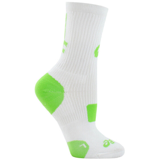 ASICS Stripe Crew Socks Mens White Athletic ZK2000-0183