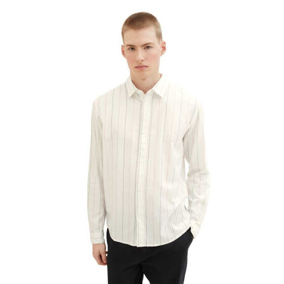 TOM TAILOR 1038780 Relaxed Striped Oxford long sleeve shirt