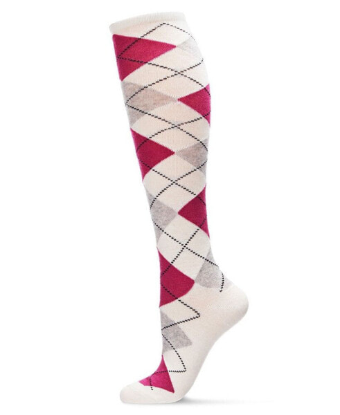 Женские носки MeMoi womens Argyle Shades Cashmere Blend Knee High Socks