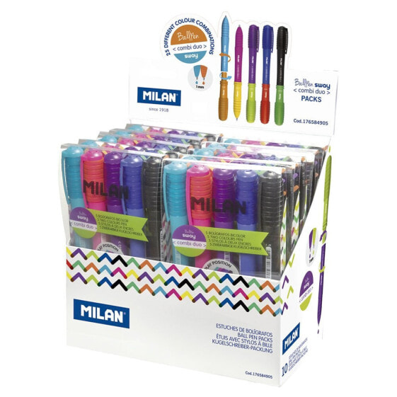 MILAN Display Box 10 Cases 5 Sway Combi Duo Pens