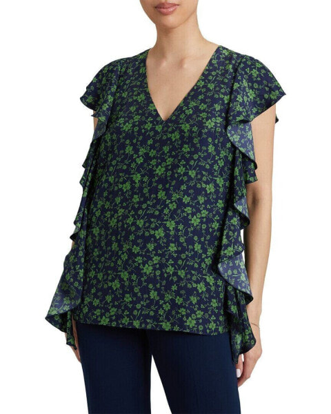 Santorelli Camryn Ruffle Blouse Women's