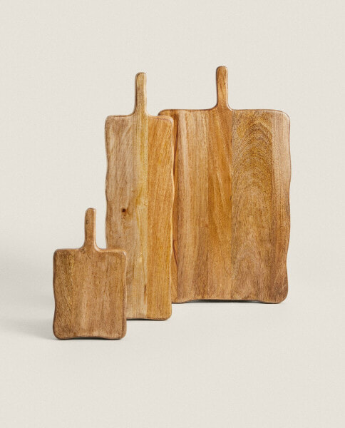 Irregular wooden cutting board