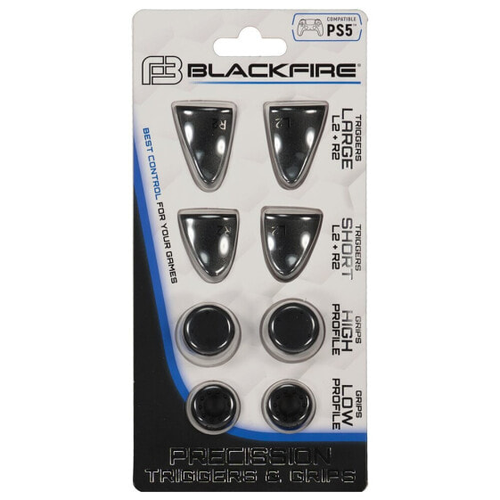 BLACKFIRE 8 In 1 PS5 Wireless Controller Triggers And Grips