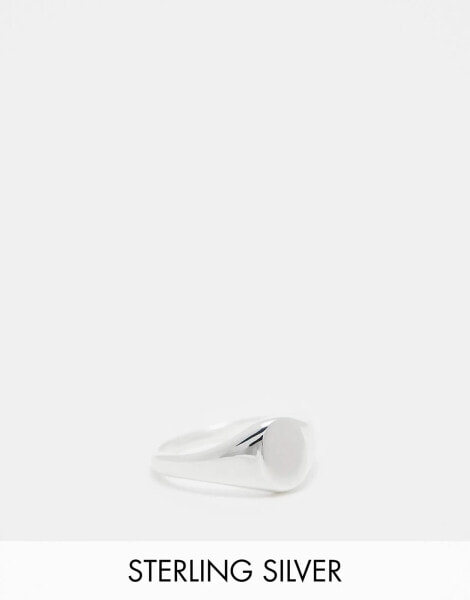 Seol + Gold sterling silver oval signet ring