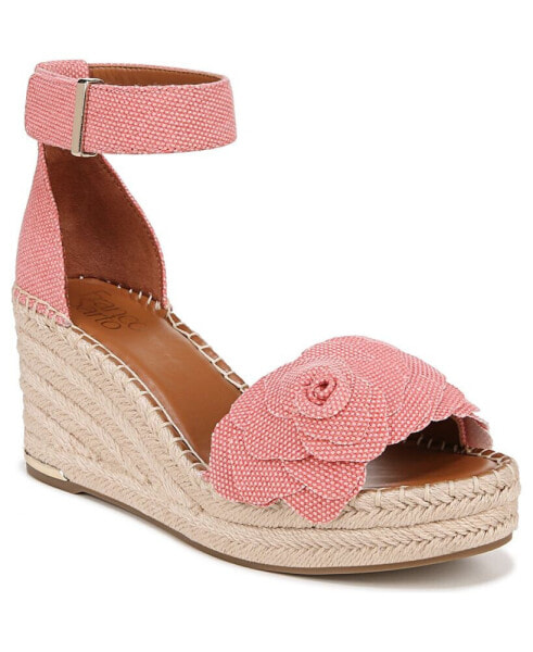 Women's Clemens-Flower Espadrille Wedge Sandals