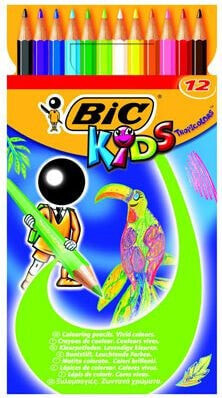 Bic KREDKI OŁÓWKOWE BIC KIDS TROPICOLORS2 PUDEŁKO 12 SZT - 832566