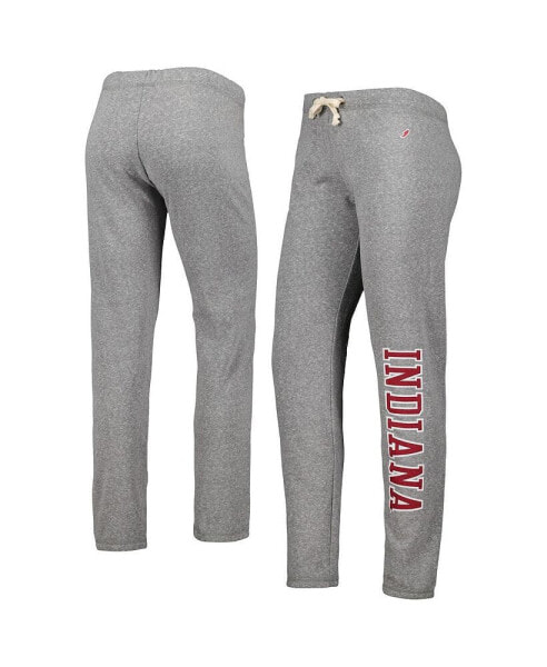 Women's Heather Gray Indiana Hoosiers Victory Springs Tri-Blend Jogger Pants