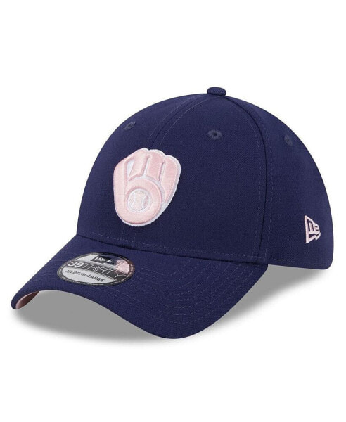 Men's Navy Milwaukee Brewers 2024 Mother's Day 39THIRTY Flex Hat