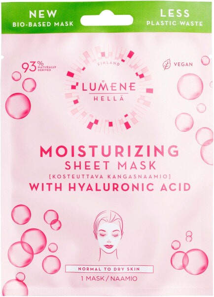 Lumene Moisturizing Sheet Mask Увлажняющая тканевая маска с гиалуроновой кислотой