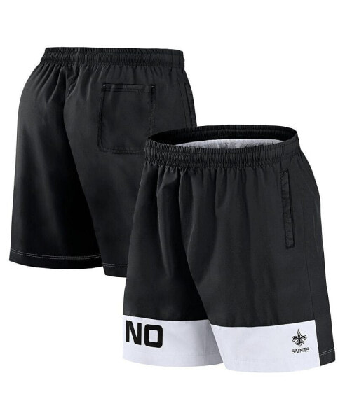 Men's Black New Orleans Saints Elements Shorts