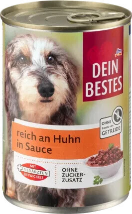 Nassfutter Hund Huhn in Sauce, 400 g