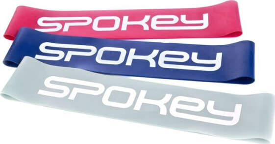 Spokey Mini Band Set różne poziomy oporu w zestawie wielokolorowy 3 szt.