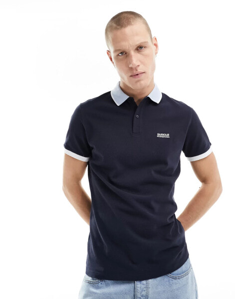 Barbour International Howall polo shirt in navy