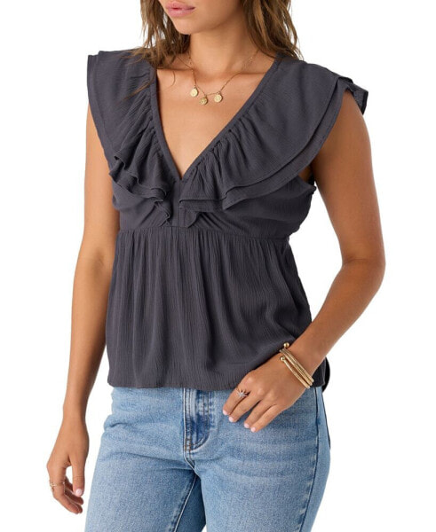 Juniors' Deji Layered Flutter-Sleeve Top