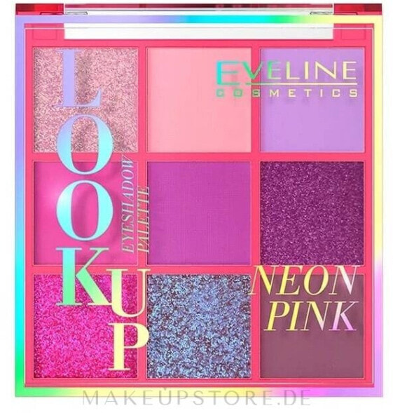 Lidschatten-Palette - Eveline Cosmetics Look Up Neon Eyeshadow Palette Neon Pink