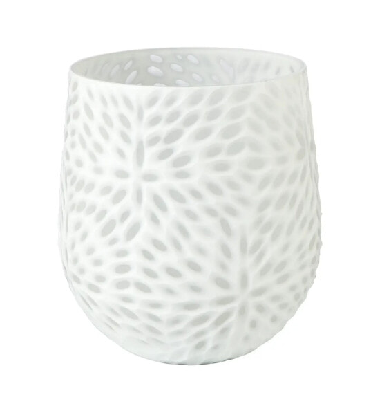 Vase White Carved