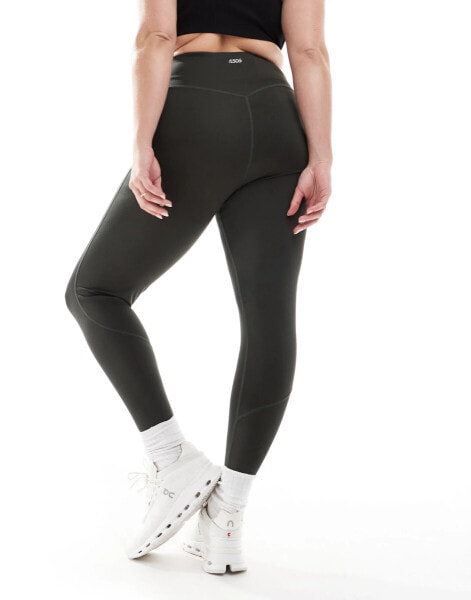 ASOS 4505 Curve Icon bum sculpt gym legging in khaki