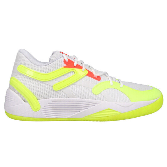 Puma Trc Blaze Court Glow Stick Basketball Mens White Sneakers Athletic Shoes 3