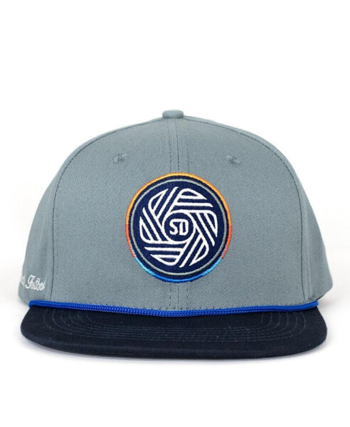 Men's Gray San Diego FC Snapback Adjustable Hat