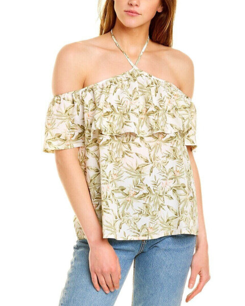 Destinaire Off-Shoulder Top Women's Green S