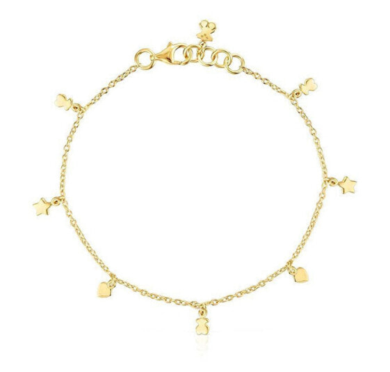 Beautiful gold-plated bracelet with Cool Joy charms 1003190800