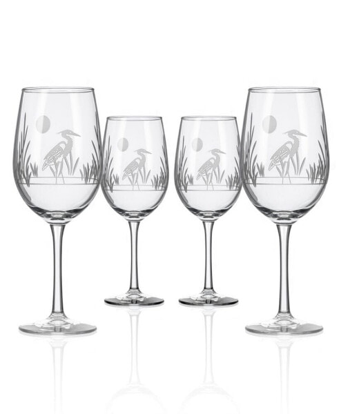 Heron White Wine 12Oz- Set Of 4 Glasses