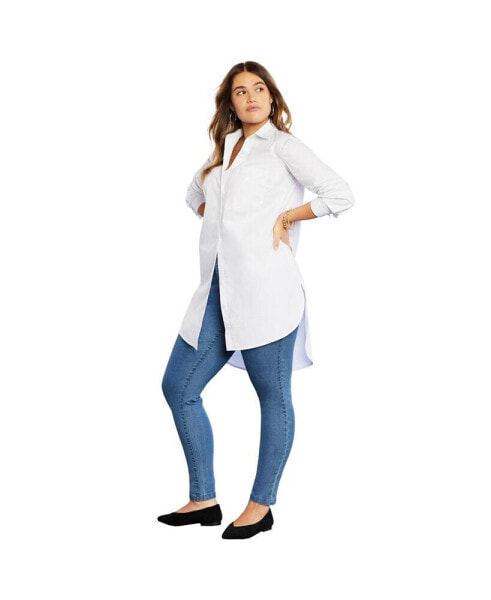 Plus Size June + Vie Poplin La Vie Max Tunic