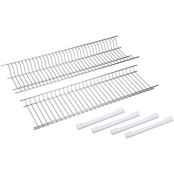 SAUVIC Kit 75 cm stainless steel dish drainer cabinet