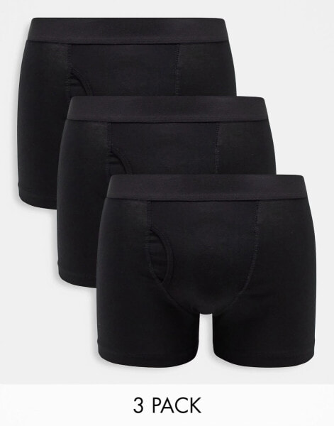 Weekday Johnny 3-pack boxer set in black