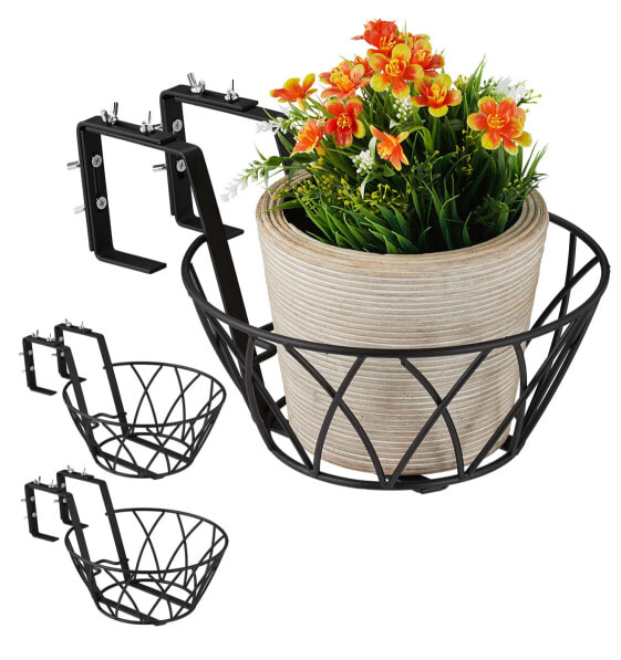 Blumentopfhalter Balkon 3er Set