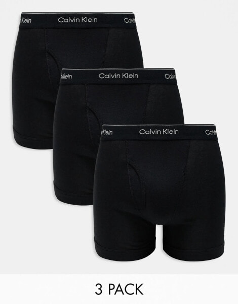 Calvin Klein Cotton Classics 3 pack boxer brief in black