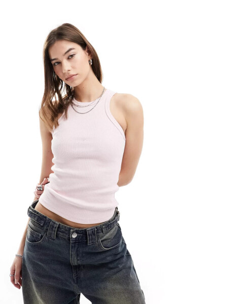 Dr Denim Amelie essential tank top in soft pink