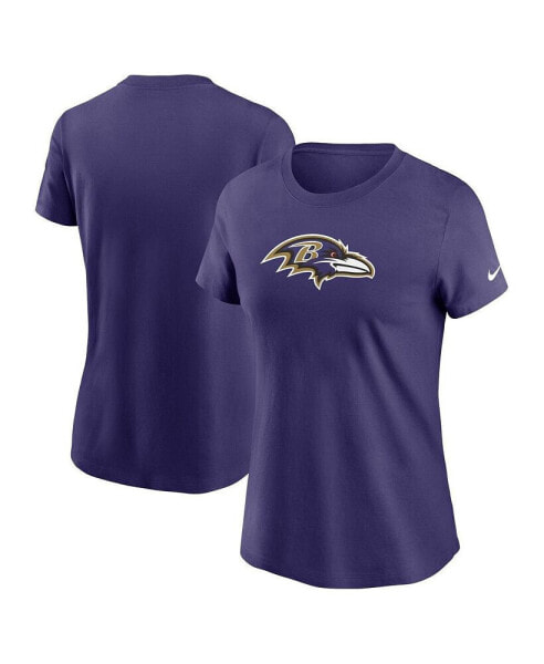 Women's Purple Baltimore Ravens Primary Logo T-Shirt