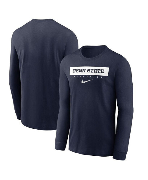 Men's Navy Penn State Nittany Lions 2024 Sideline Legend Performance Long Sleeve T-Shirt