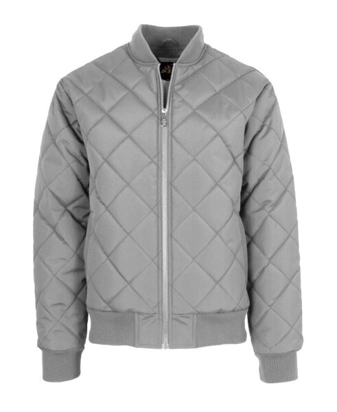 Men's Quilted Bomber Jacket